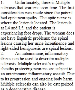 Neurological Case Study